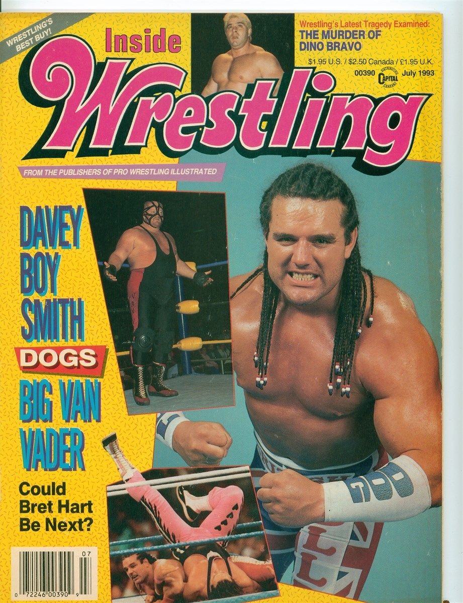 Inside Wrestling July 1993 Magazine PWcatalog
