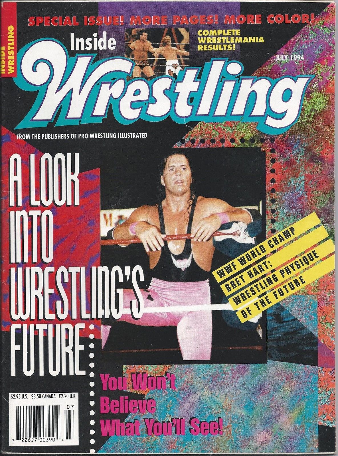 Inside Wrestling July 1994 Magazine PWcatalog