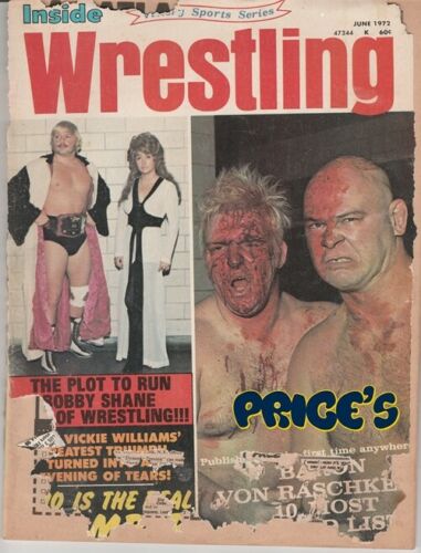 Inside Wrestling June 1972 Magazine PWcatalog