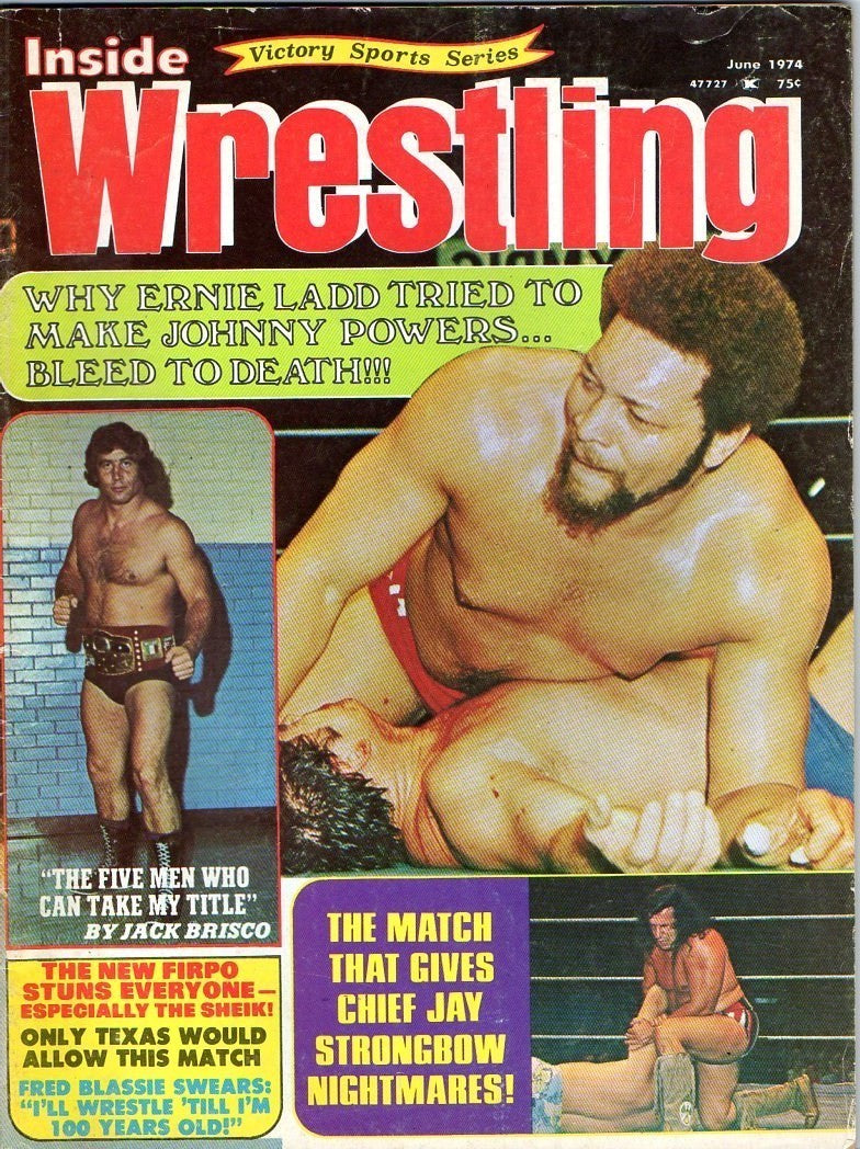 Inside Wrestling June 1974 Magazine PWcatalog