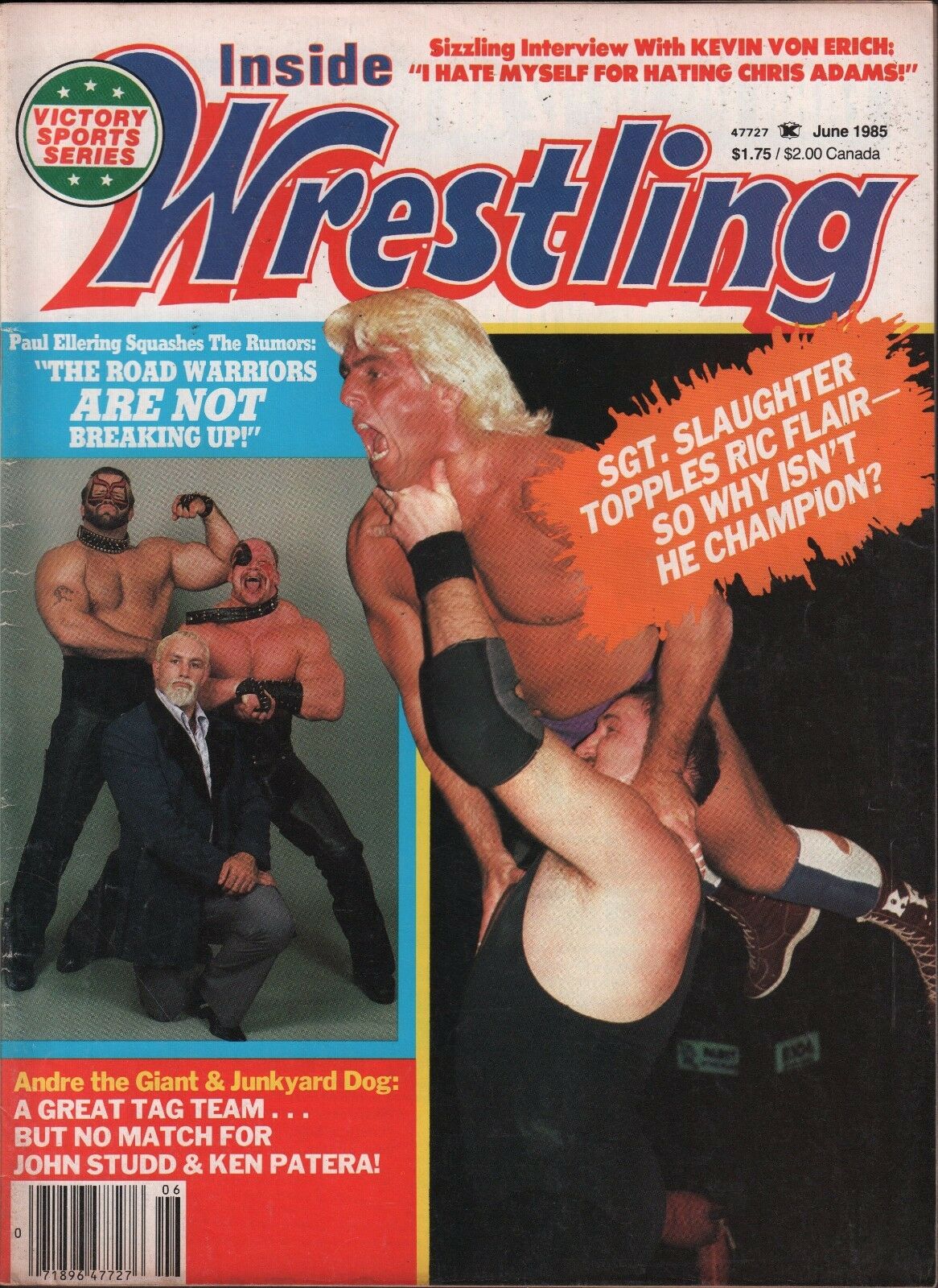 Inside Wrestling June 1985 Magazine PWcatalog