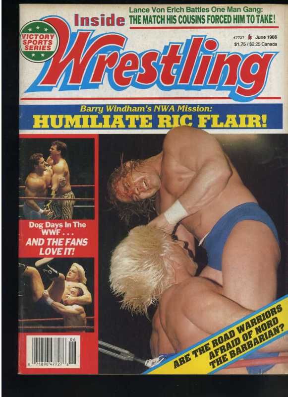 Inside Wrestling June 1986 Magazine PWcatalog