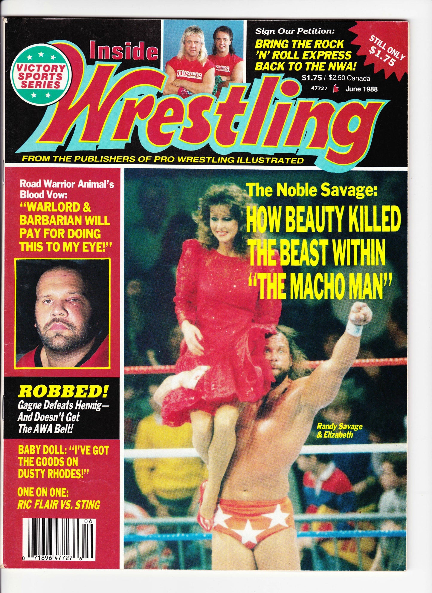 Inside Wrestling June 1988 Magazine PWcatalog