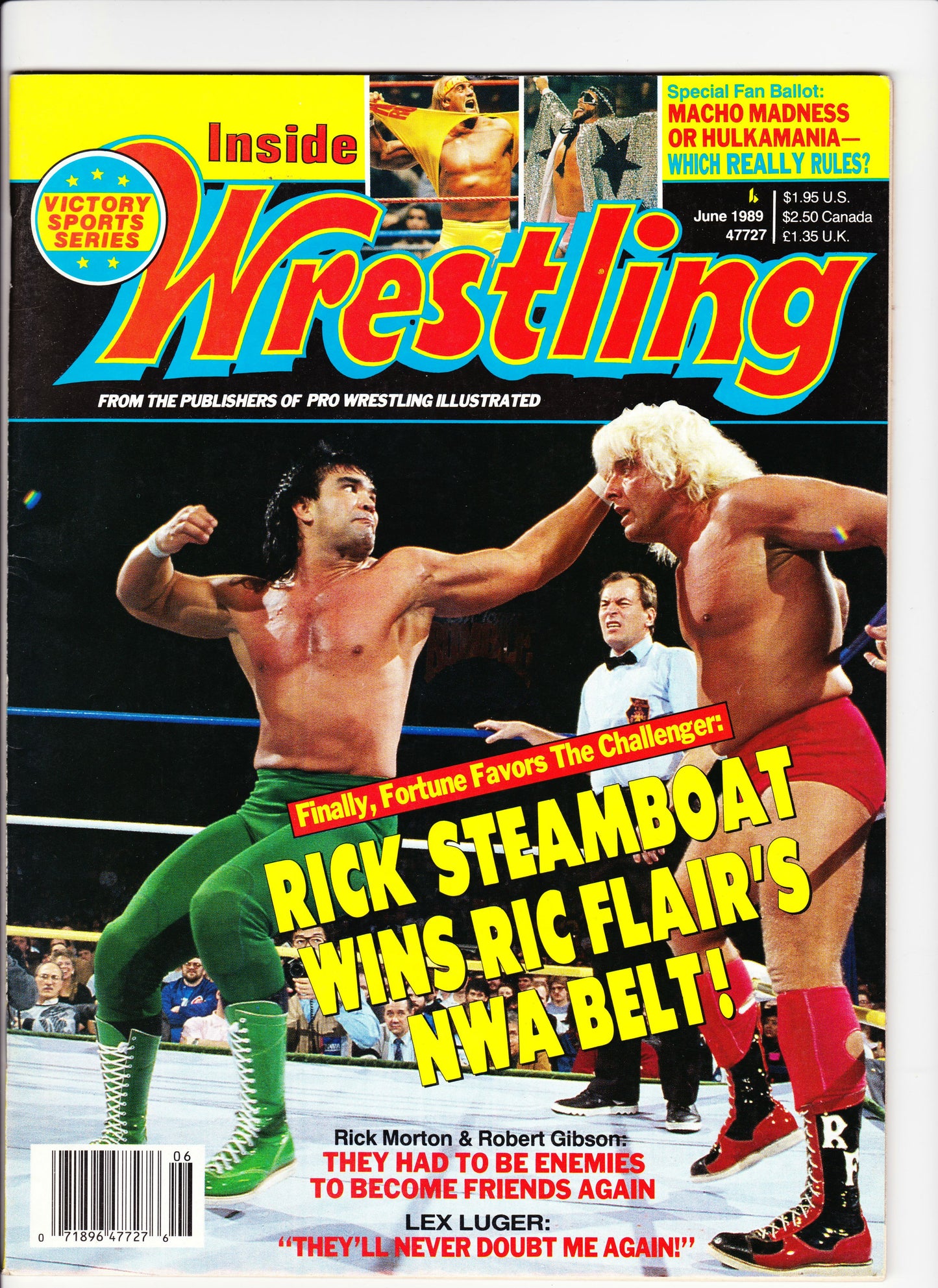 Inside Wrestling June 1989 Magazine PWcatalog