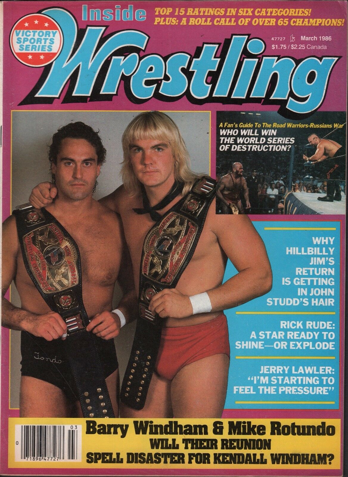 Inside Wrestling March 1986 Magazine PWcatalog