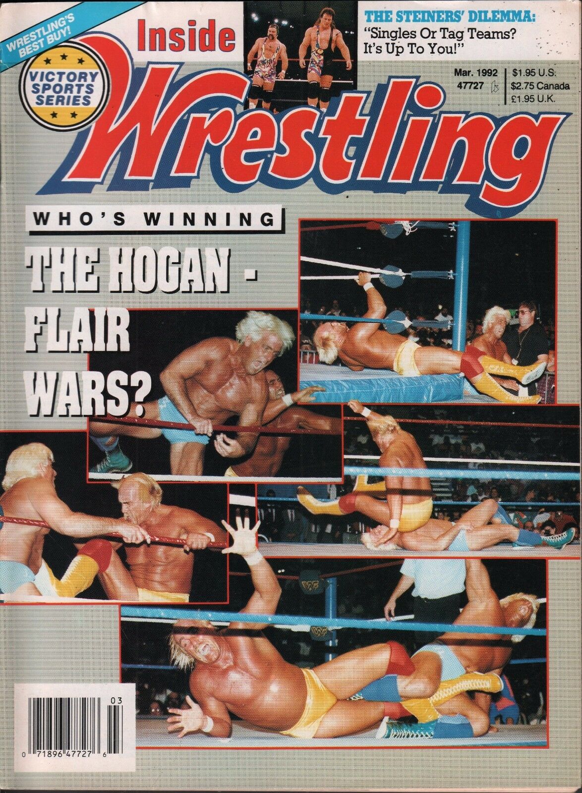 Inside Wrestling March 1992 Magazine PWcatalog