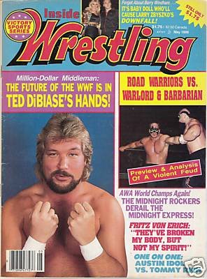 Inside Wrestling May 1988 Magazine PWcatalog