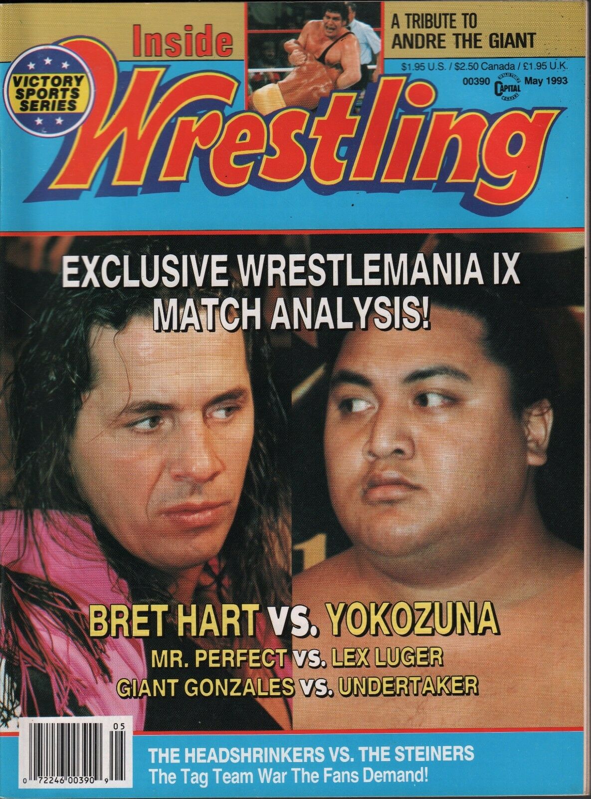Inside Wrestling May 1993 Magazine PWcatalog