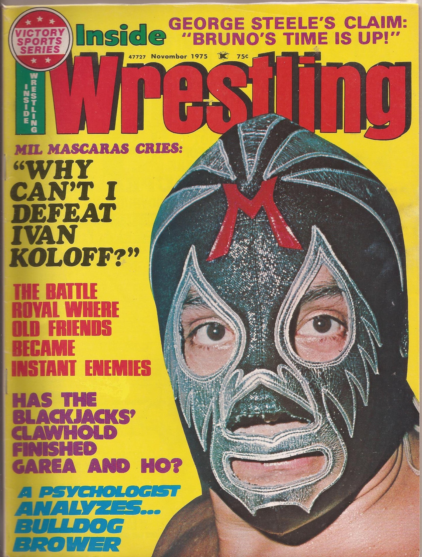 Inside Wrestling November 1975 Magazine PWcatalog