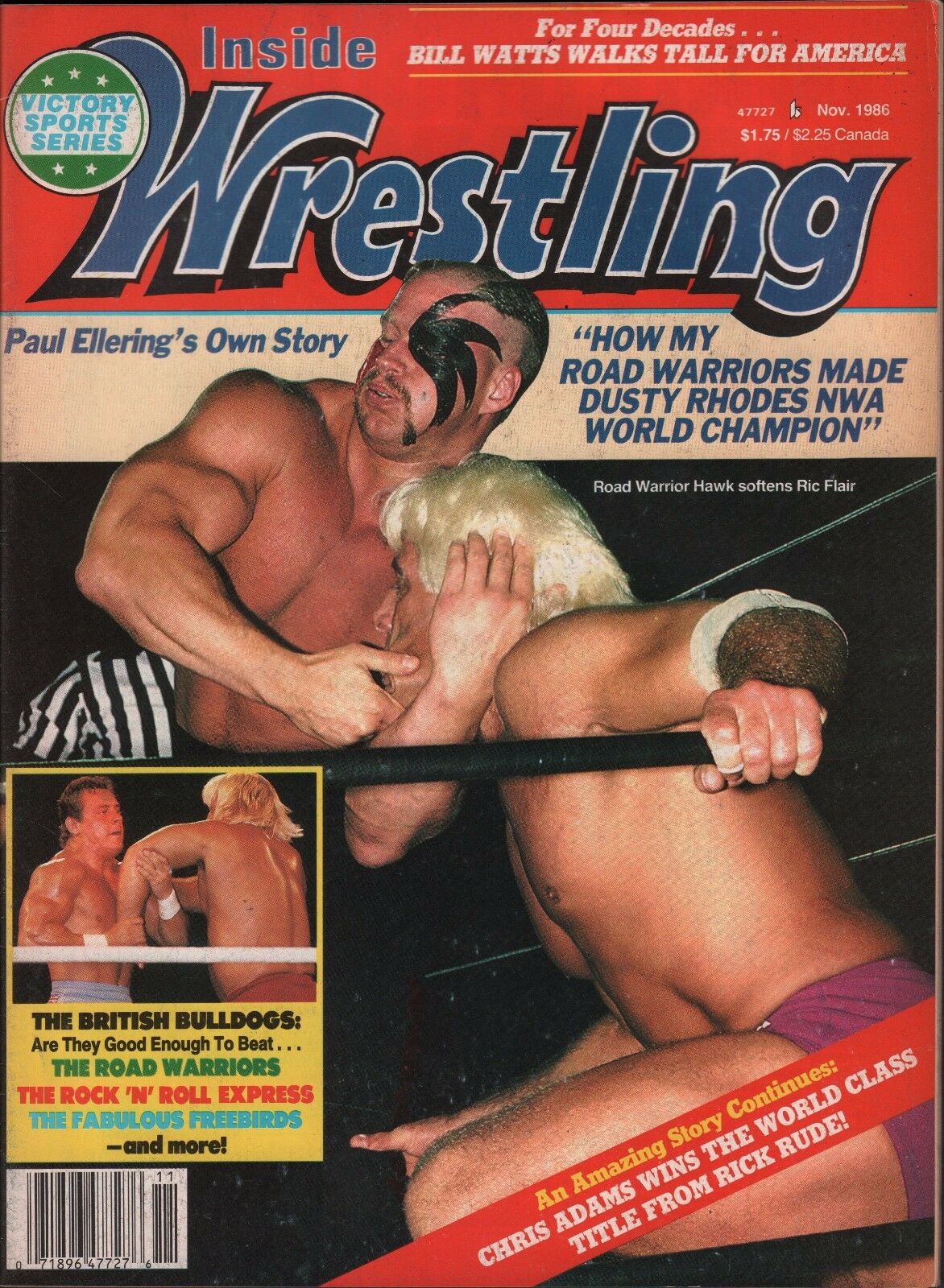 Inside Wrestling November 1986 Magazine PWcatalog