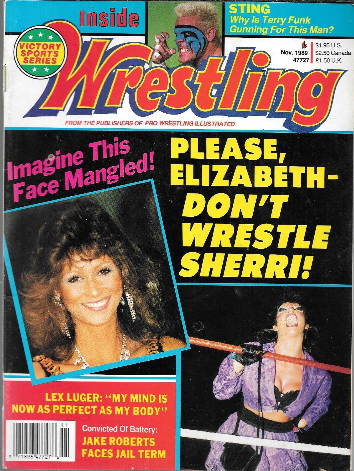 Inside Wrestling November 1989 Magazine PWcatalog