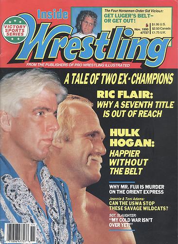 Inside Wrestling November 1990 Magazine PWcatalog