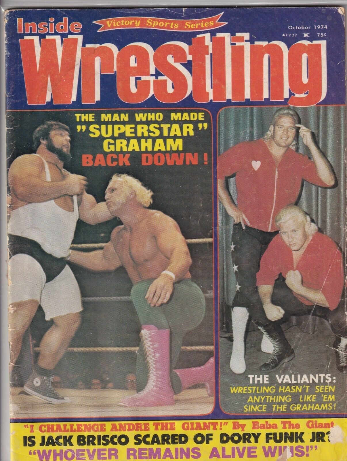 Inside Wrestling October 1974 Magazine PWcatalog