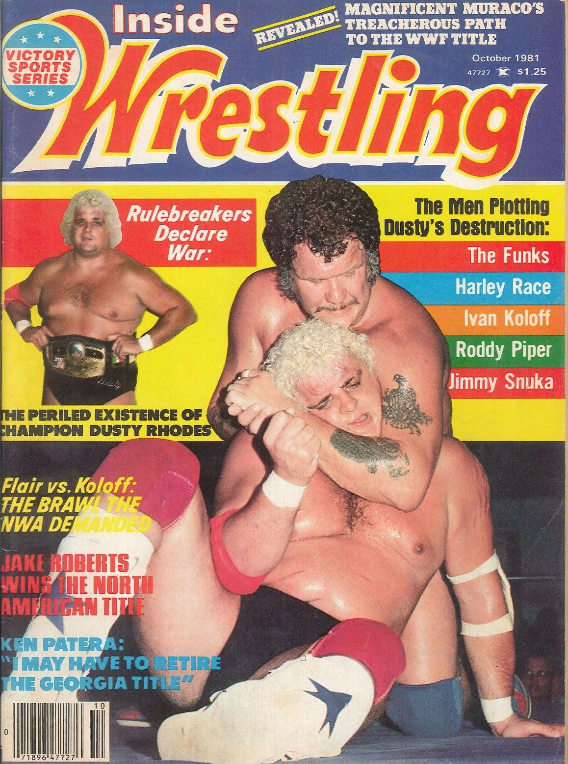 Inside Wrestling October 1981 Magazine PWcatalog