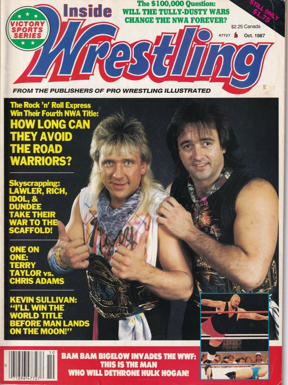Inside Wrestling October 1987 Magazine PWcatalog