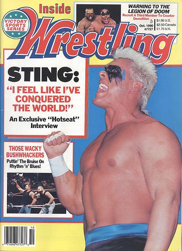 Inside Wrestling October 1990 Magazine PWcatalog