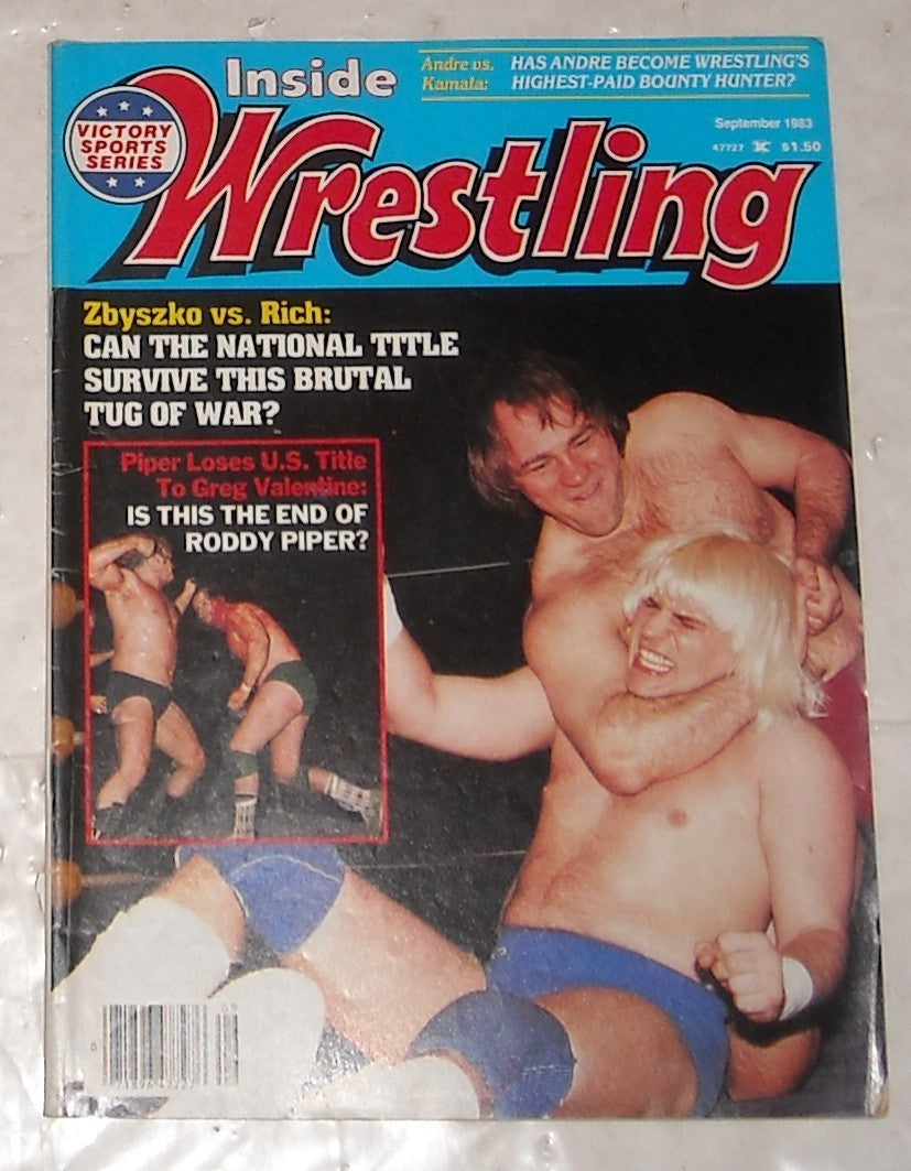 Inside Wrestling September 1983 Magazine PWcatalog