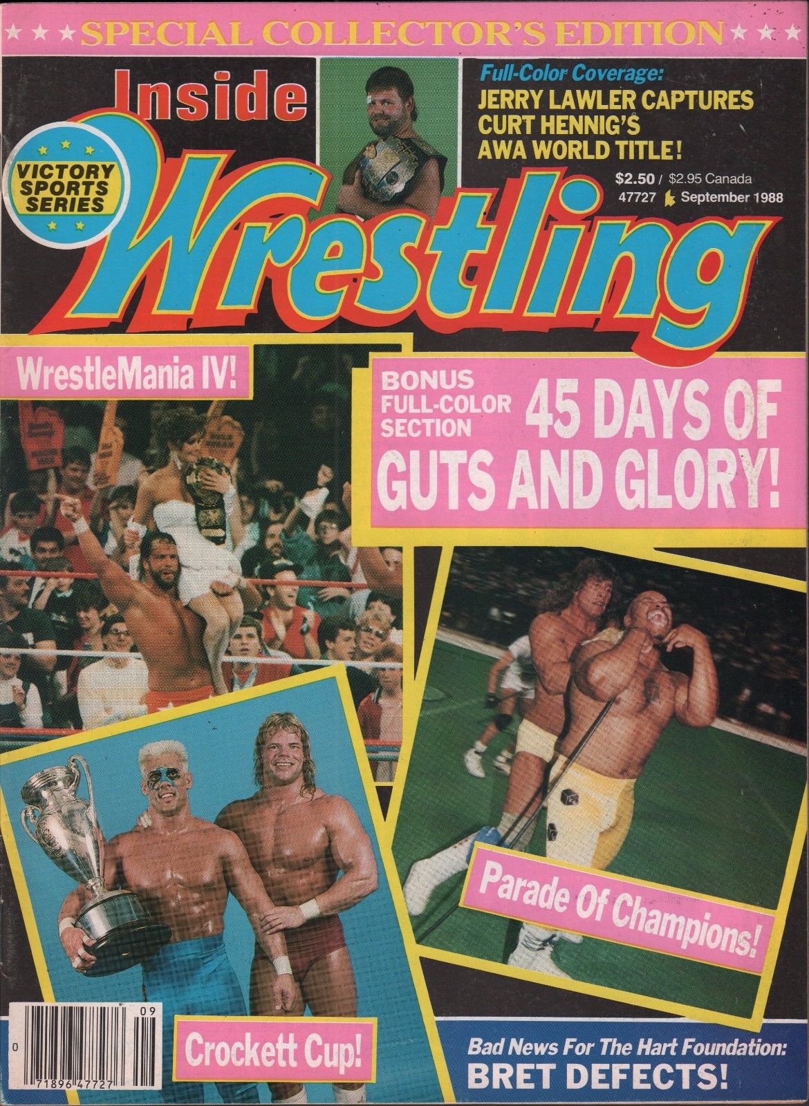 Inside Wrestling September 1988 Magazine PWcatalog