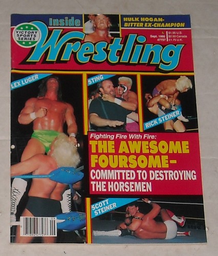 Inside Wrestling September 1990 Magazine PWcatalog