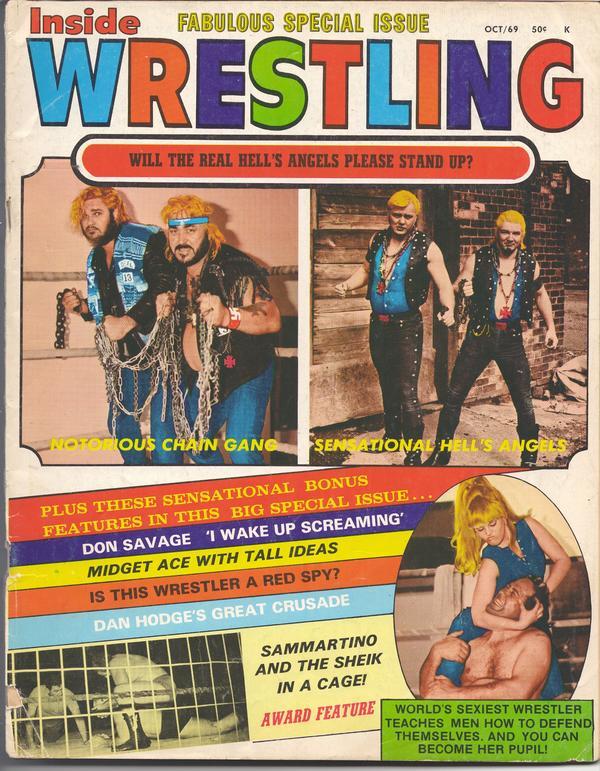 Inside Wrestling October 1969 Magazine PWcatalog