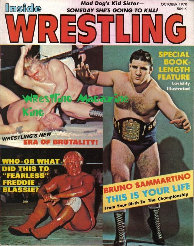 Inside Wrestling October 1970 Magazine PWcatalog