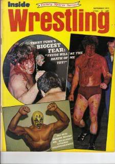 Inside Wrestling September 1972 Magazine PWcatalog