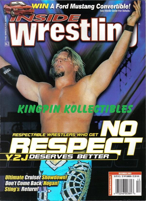 Inside Wrestling December 2003 Magazine PWcatalog