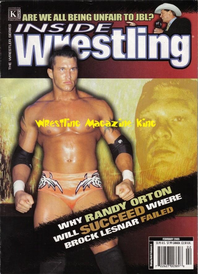 Inside Wrestling February 2005 Magazine PWcatalog
