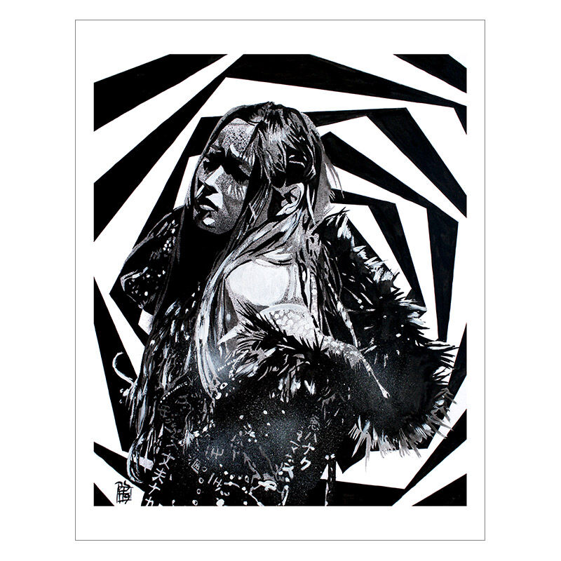Io Shirai 11 x 14 Rob Schamberger Art Print Pwcatalog