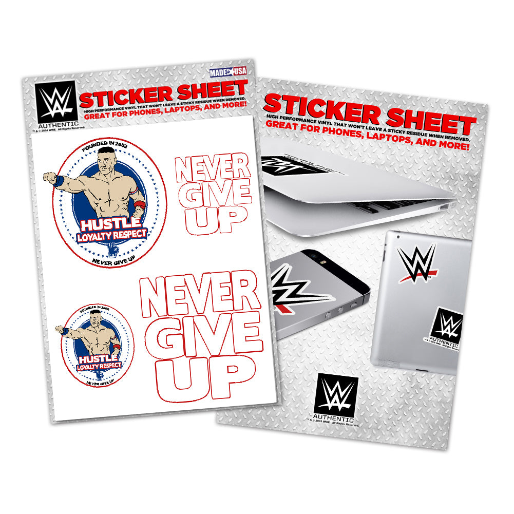 John Cena HLR Sticker Sheet Pwcatalog