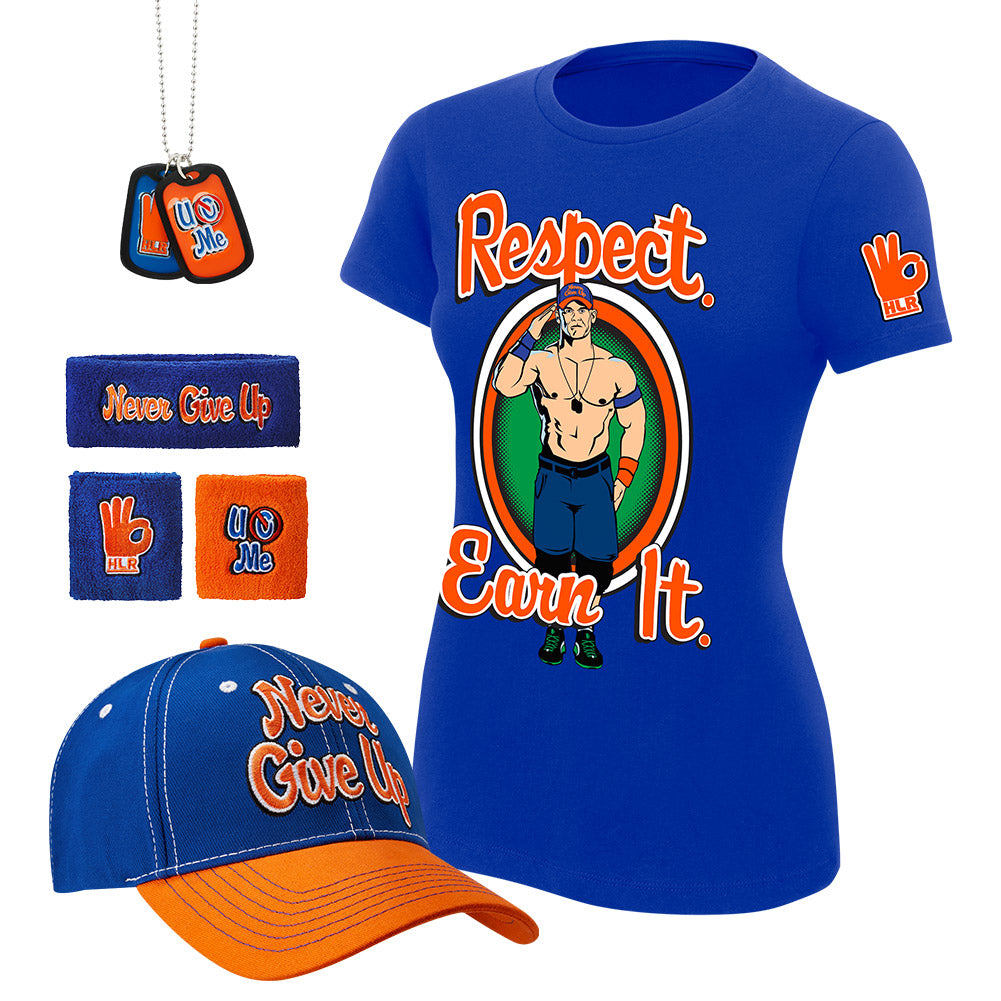 John Cena Respect. Earn It. Women's T-Shirt Package Pwcatalog