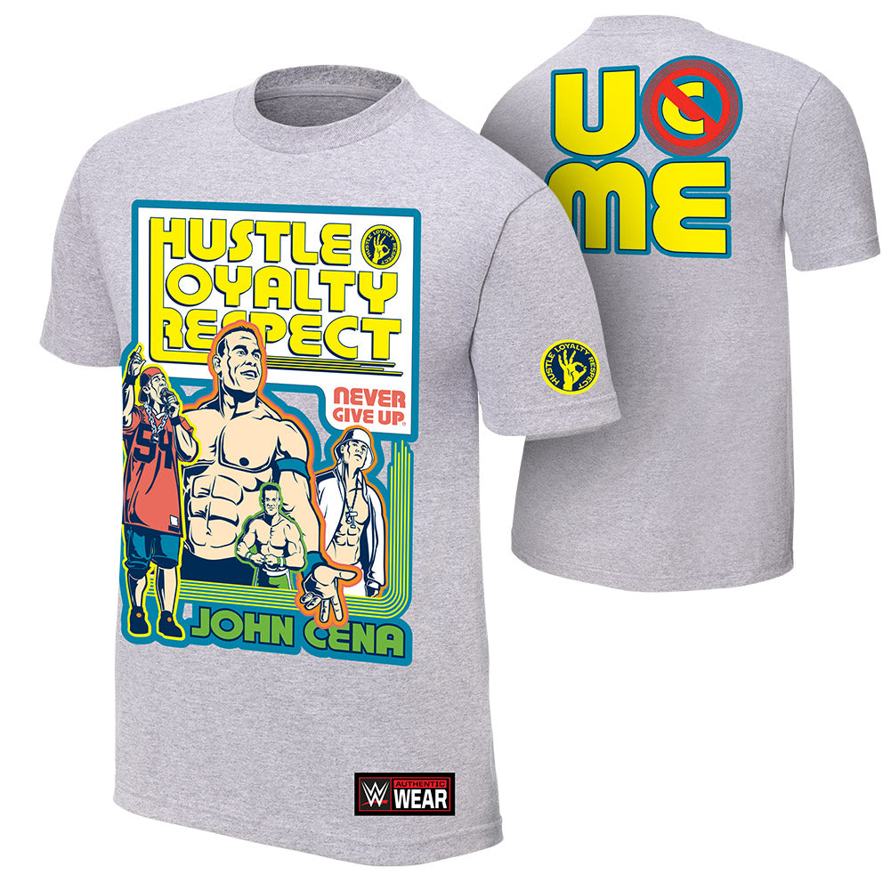 John Cena Throwback Gray Authentic T-Shirt Pwcatalog