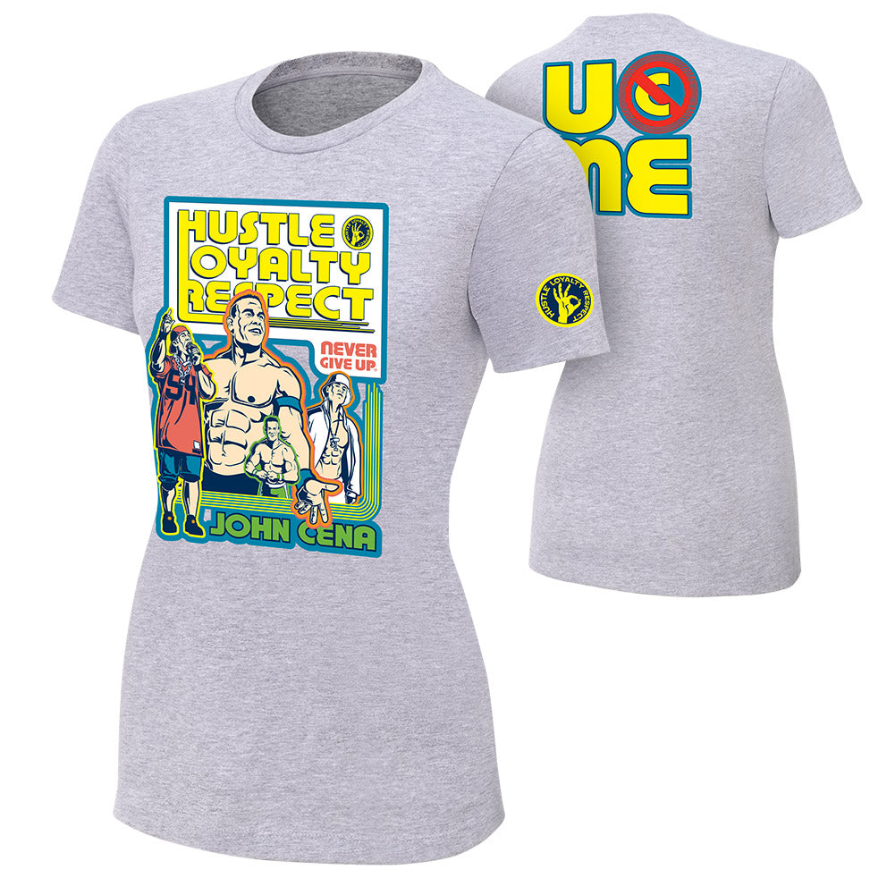 John Cena Throwback Gray Women's Authentic T-Shirt Pwcatalog