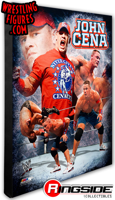 John Cena (Red) - WWE 16x20 Canvas Print Pwcatalog