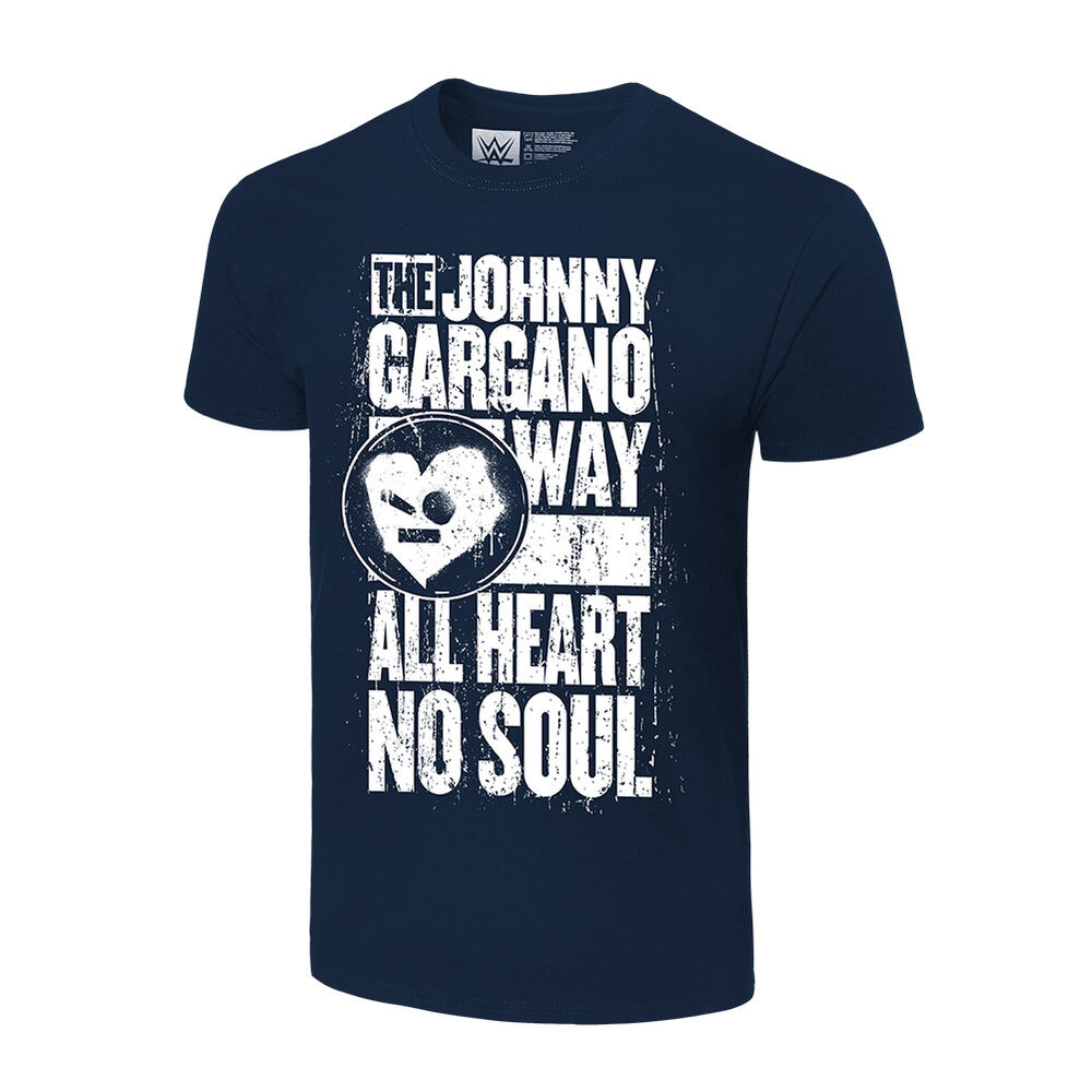 Johnny Gargano All Heart, No Soul Authentic T-Shirt Pwcatalog