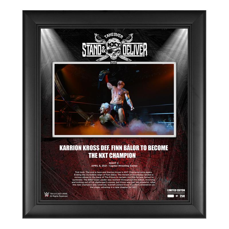 Karrion Kross NXT TakeOver Stand & Deliver 15x17 Commemorative Plaque Pwcatalog