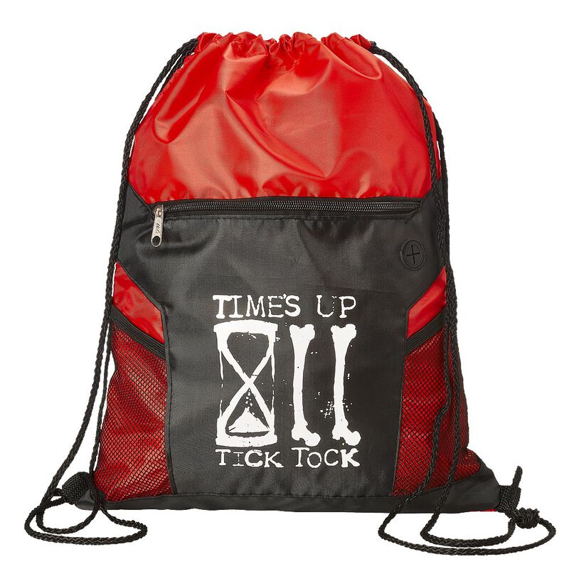 Karrion Kross Time's Up Tick Tock Drawstring Bag PWcatalog