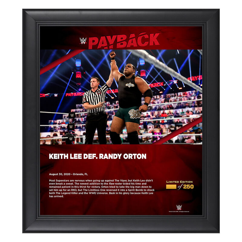 Keith Lee Payback 2020 15x17 Commemorative Plaque Pwcatalog