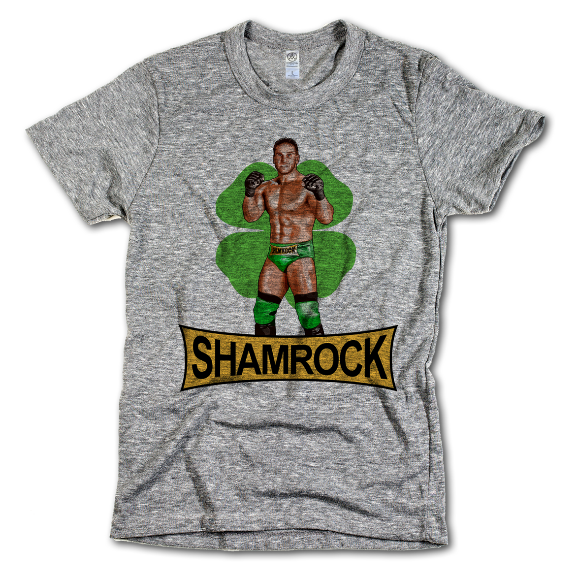 Ken Shamrock Illustration B by 500 Level T-Shirt Pwcatalog