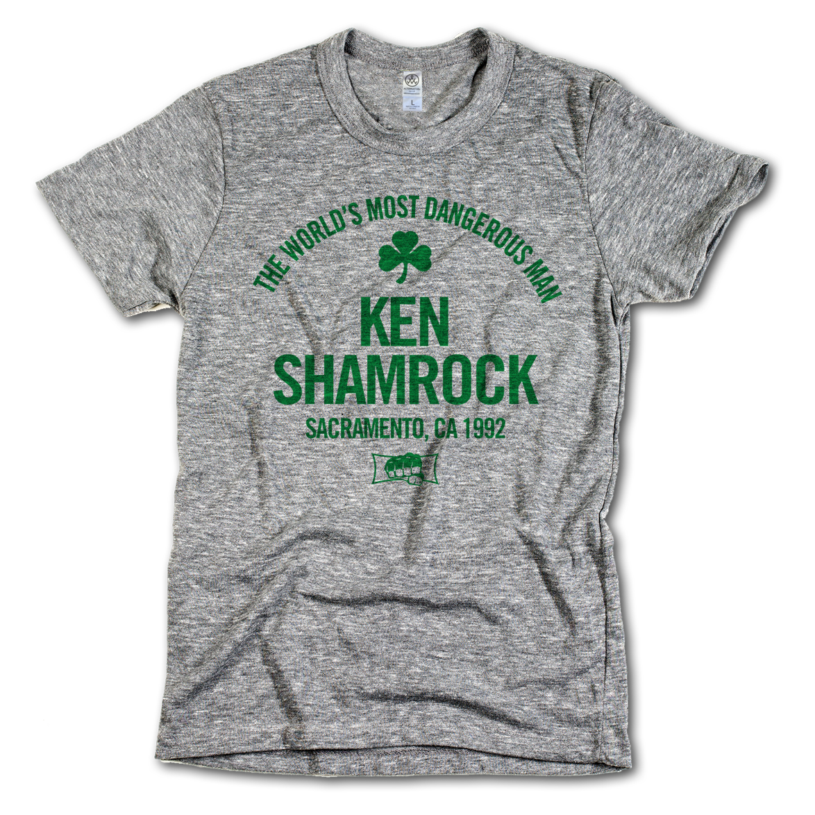 Ken Shamrock Text Gr by 500 Level T-Shirt Pwcatalog