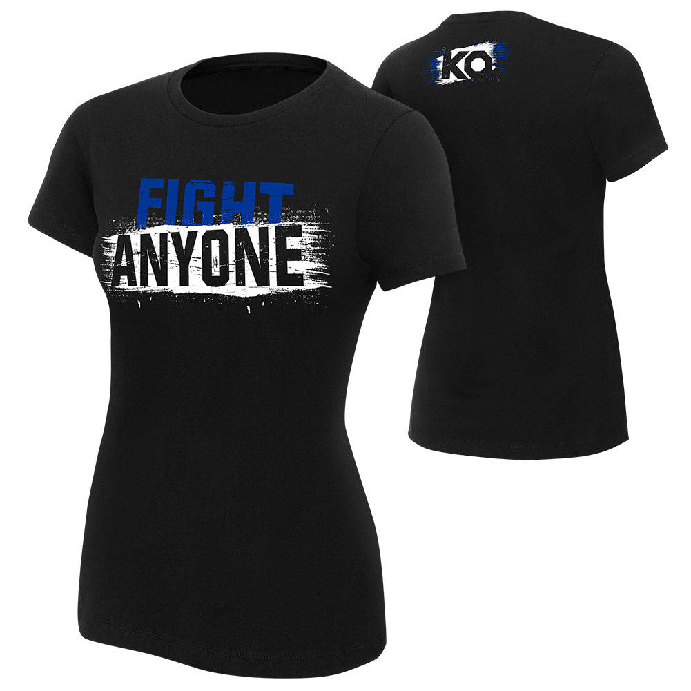 Kevin Owens Fight Anyone Women's Authentic T-Shirt Pwcatalog