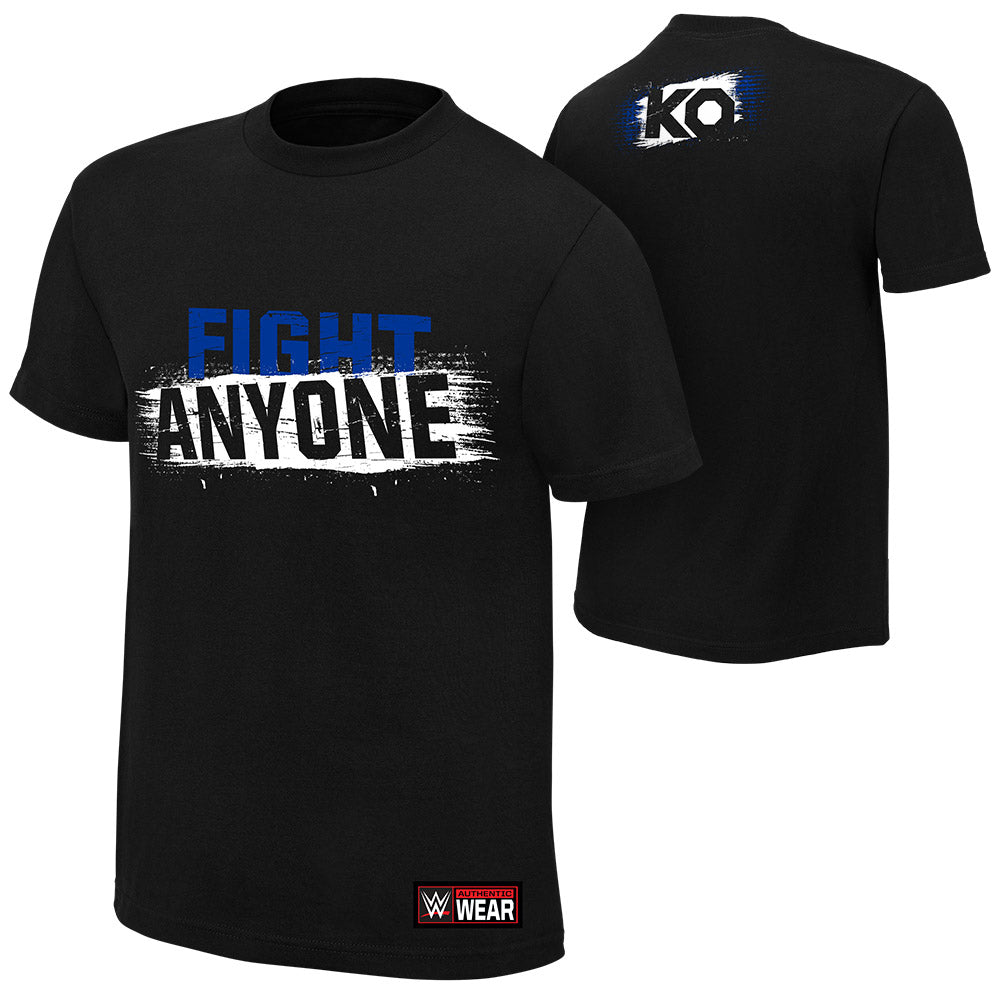 Kevin Owens Fight Anyone Youth Authentic T-Shirt Pwcatalog