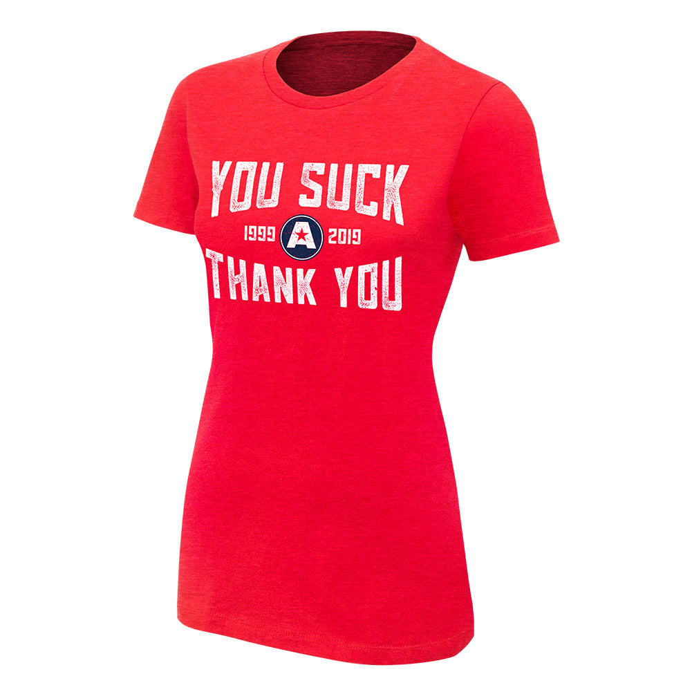 Kurt Angle Thank You Women's Authentic T-Shirt Pwcatalog