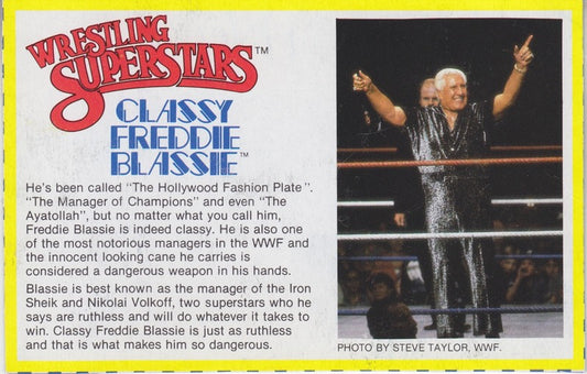 Classy Freddie Blassie Series 3 PW Catalog