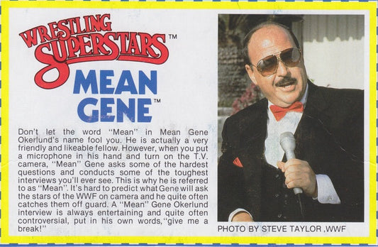 Mean Gene Okerlund Series 4 PW Catalog