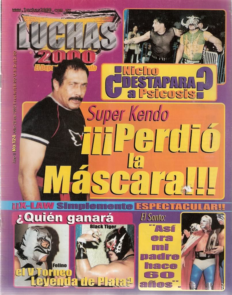 Luchas 2000 124 Magazine PWcatalog