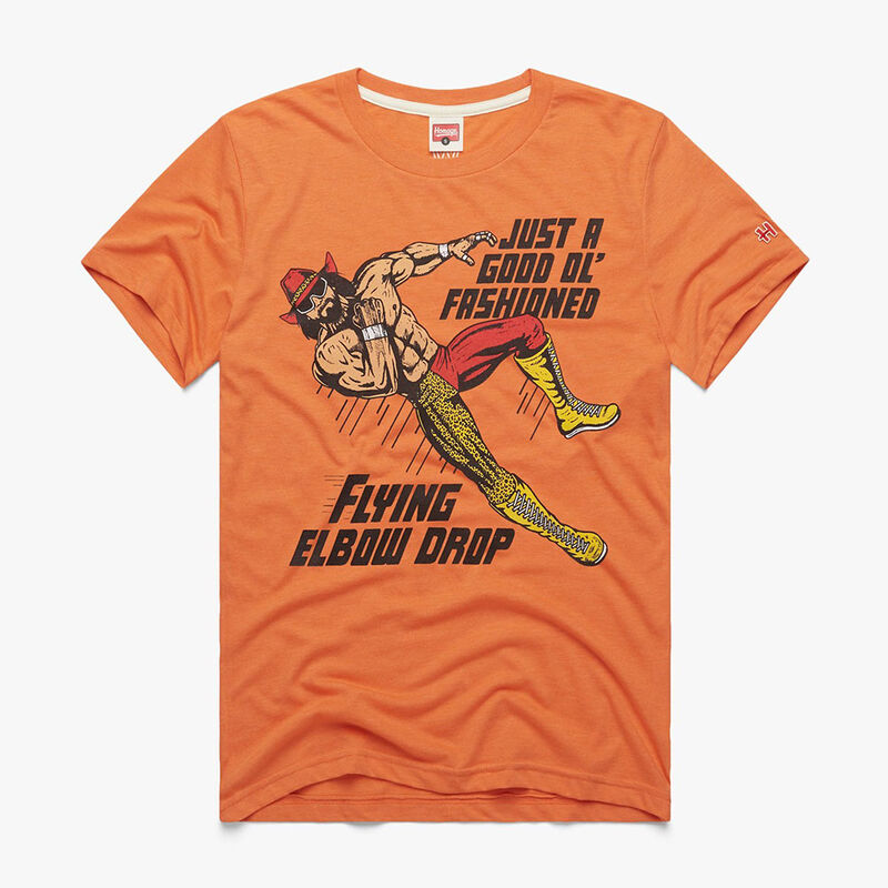 Macho Man Randy Savage Flying Elbow Drop Homage T-Shirt Pwcatalog