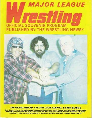 Major League Wrestling 1981 Magazine PWcatalog