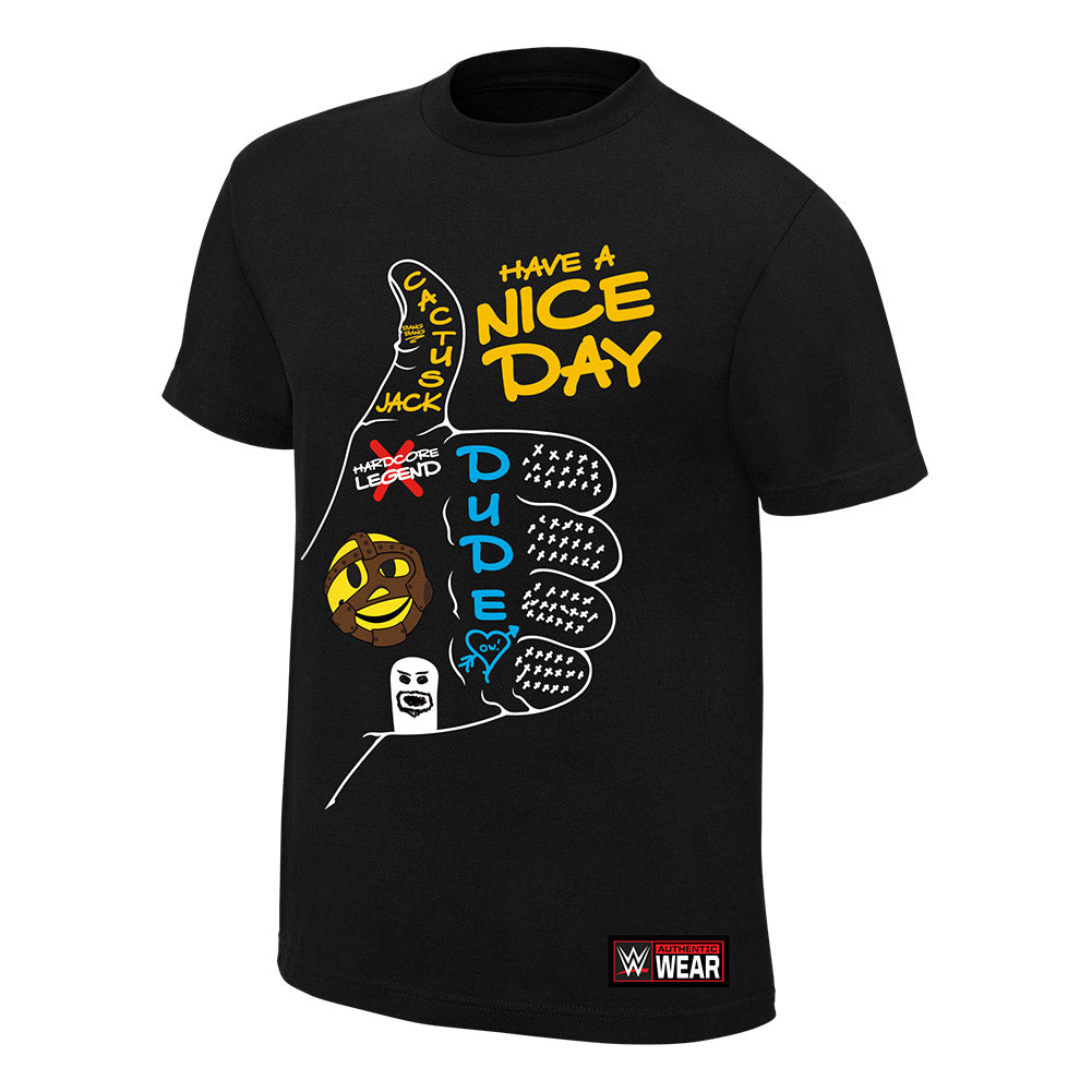 Mick Foley Have A Nice Day Authentic T-Shirt Pwcatalog