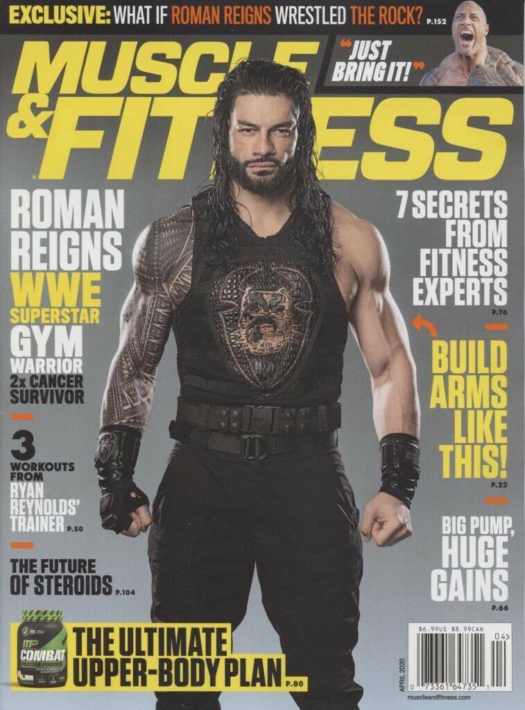 Muscle & Fitness 2020 April Roman Reigns Magazine PWcatalog